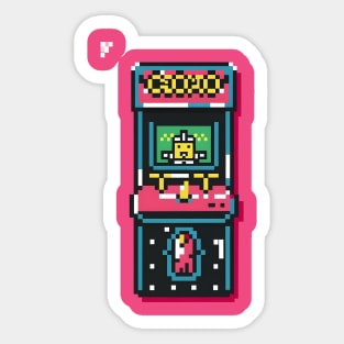 Pixel Art Arcade Sticker